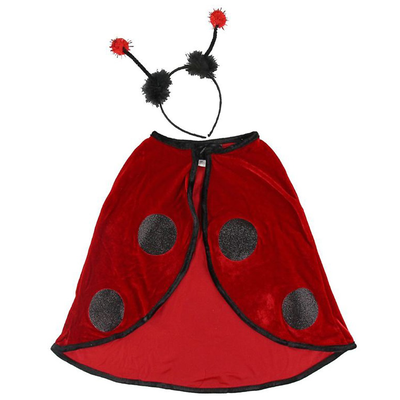 Great pretenders little ladybug toddler cape, size us 2-3t