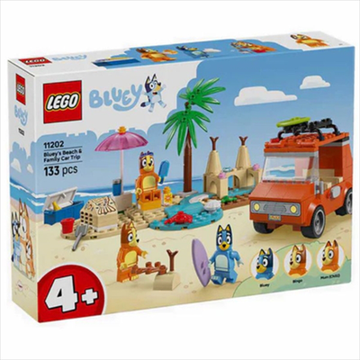 Lego 11202 bluey - blueys beach  family car trip, , medium