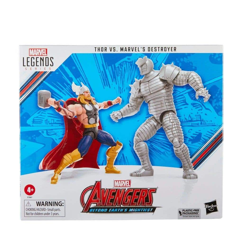 Product image: Marvel legends: avengers - thor vs. Marvel's destroyer 2-pack action figures (15cm), , medium-null