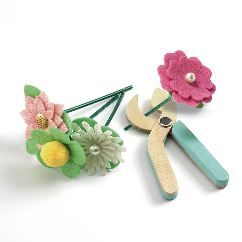 Djeco rose & florian - create bouquets with a model, , medium-null