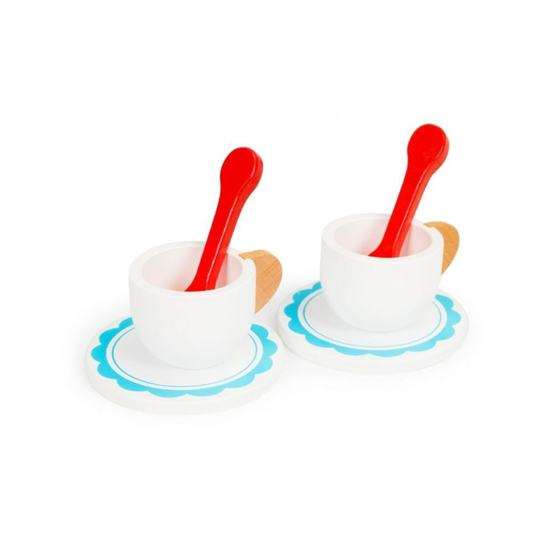 Product image: Phoohi ξύλινο σετ γλυκισμάτων, παιχνίδι ρόλων με πιατέλα, κούπες & μπισκότα για παιδιά από 3 ετών, , medium-null