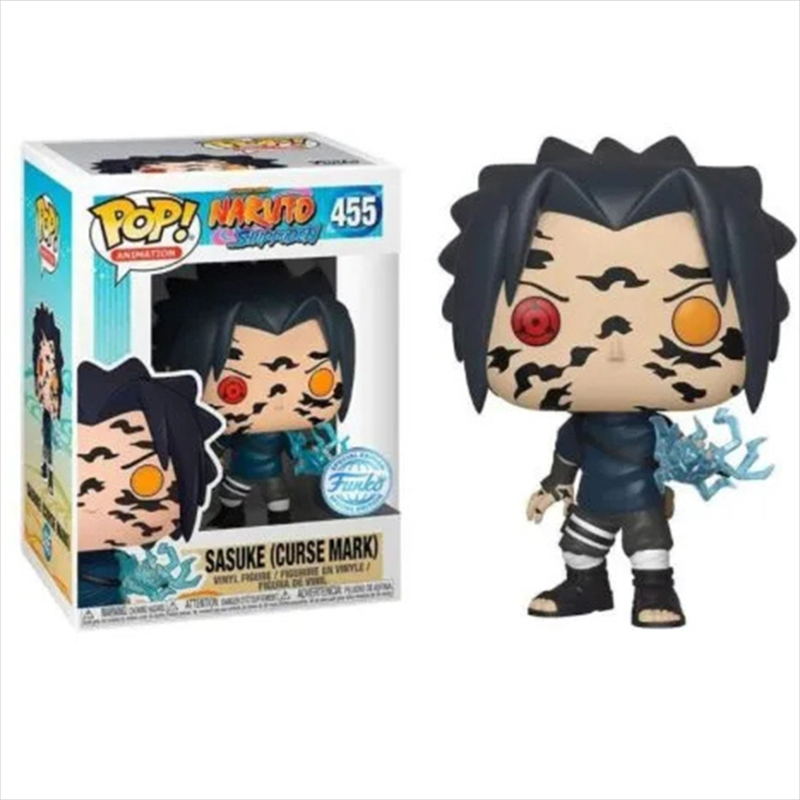 Funko pop! Animation: naruto shippuden - sasuke  curse mark special edition #455 vinyl figure, , medium-null
