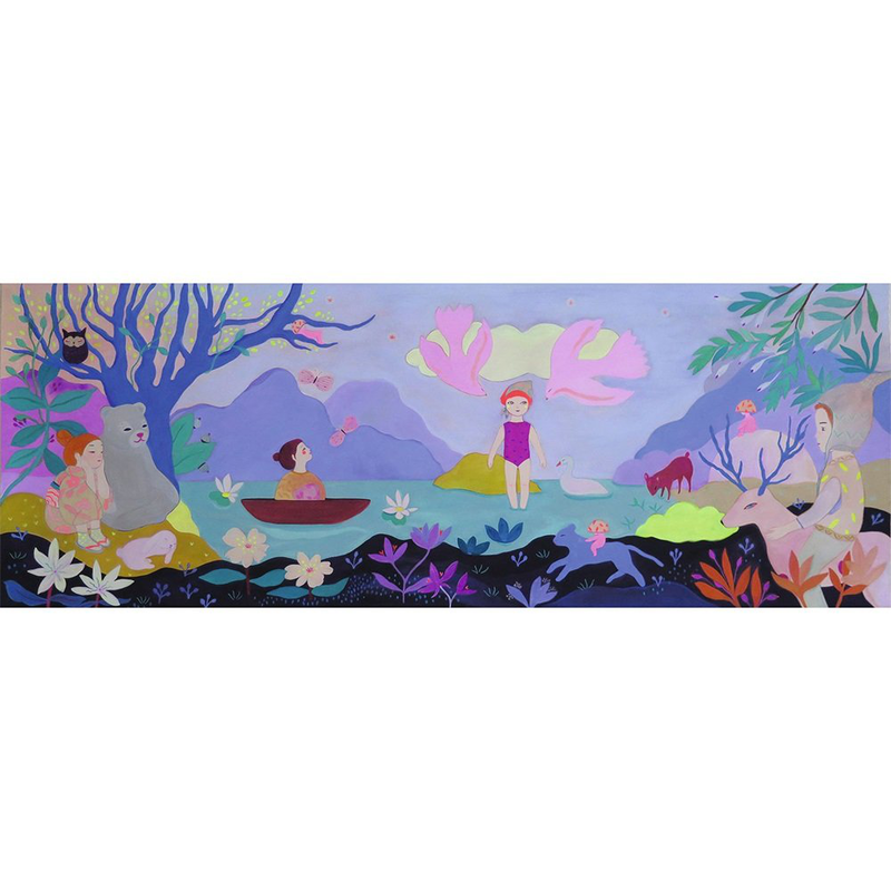 Product image: Childrens lake 100pcs puzzle, , medium-null