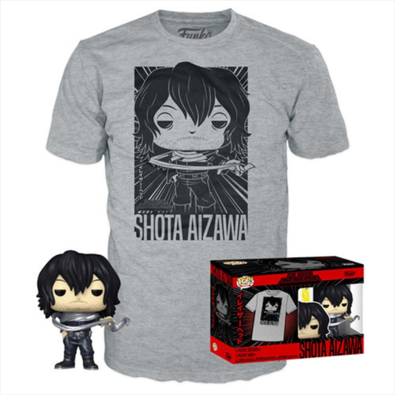 Product image: Funko pop! tee adult: my hero academia - shota aizawa vinyl figure t-shirt m, , medium-null