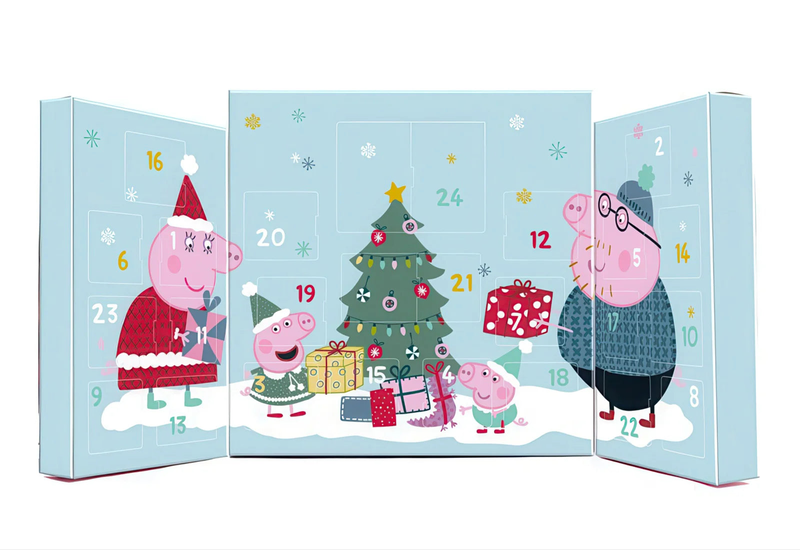 Peppa pig advent calendar with jewellery and hair accessories, , medium-null