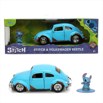Jada #253073001 1/32 1959 volkswagen beetle *lilo and stitch*, blue