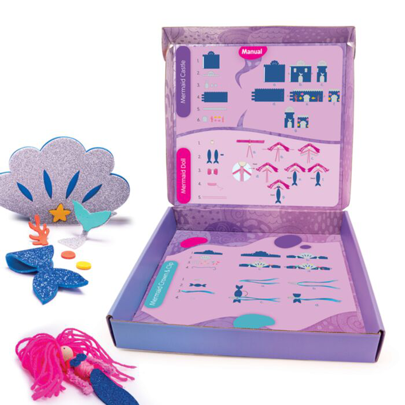 As craft mermaid with 4 shapes diy 3y+, , medium-null