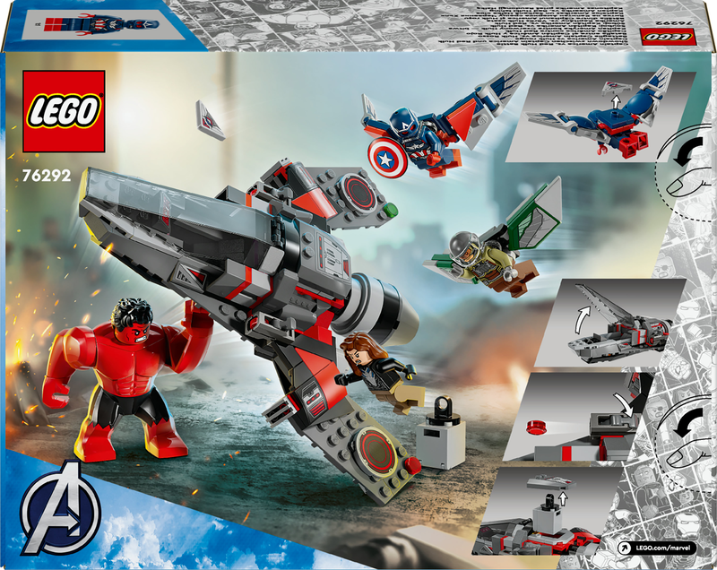 Lego marvel captain america vs. Red hulk battle 76292 for ages 8+ 223pcs, , medium-null