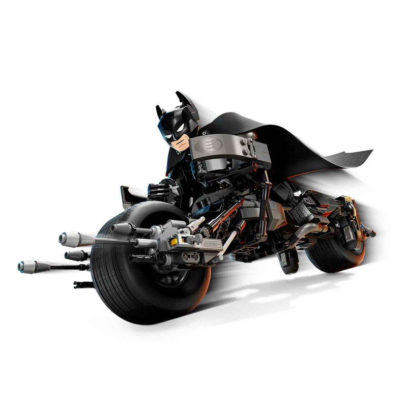 Lego batman construction figure and the bat-pod bike, , medium-null