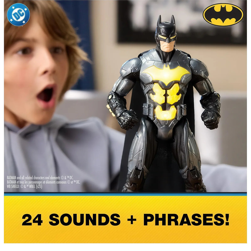 Dc batman 30cm figure batman figure with light & sound, , medium-null
