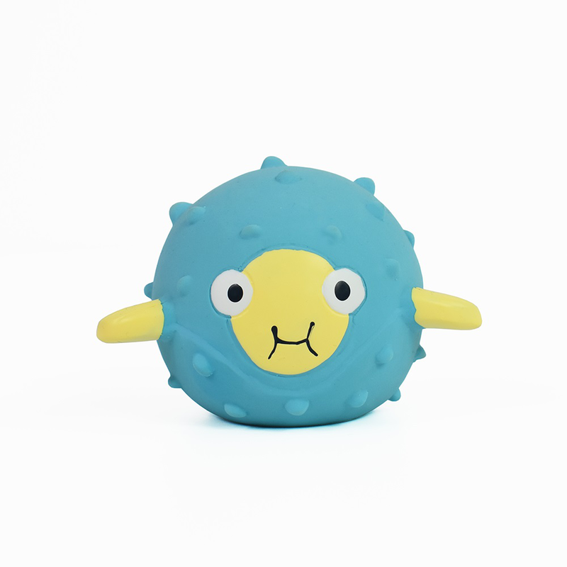 Splash puffer fish latex pool toy blue, , medium image number null