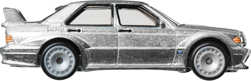 Mattel hot wheels premium car culture: modern classics - 1990 mercedes-benz 190 e 2.5-16 evo ii, sil, , medium image number null