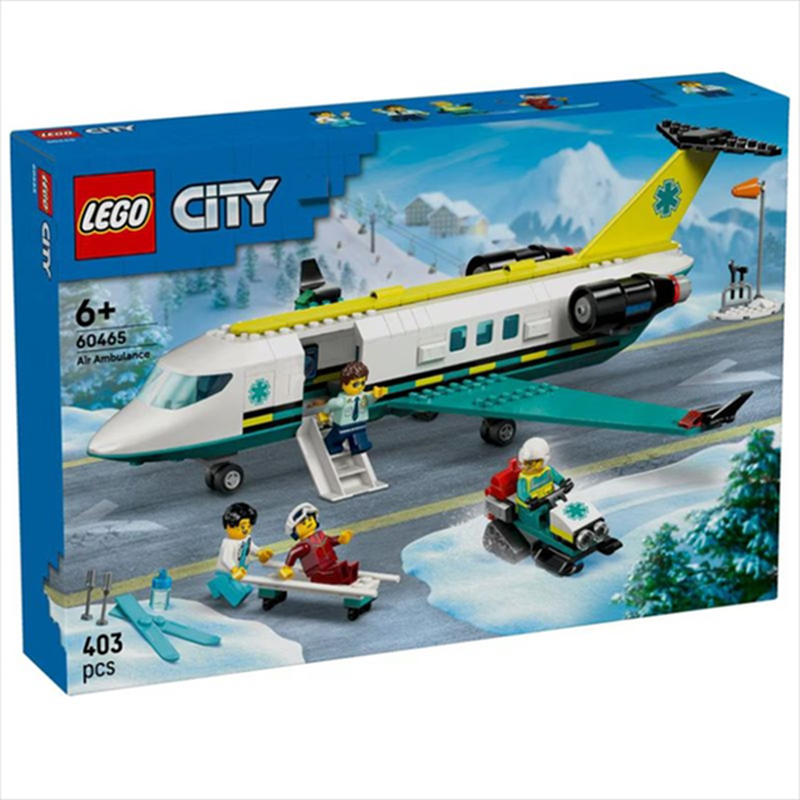 Lego city emergency Air ambulance Airplane 60465 for ages 6+ 403pcs, , medium-null