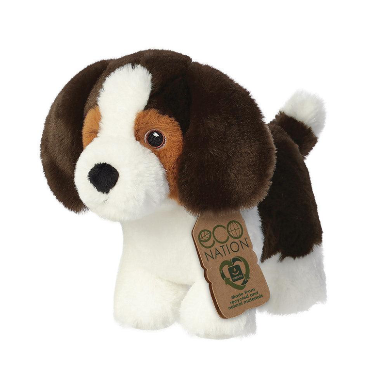 Aurora eco nation beagle dog 20cm soft toy, , medium-null