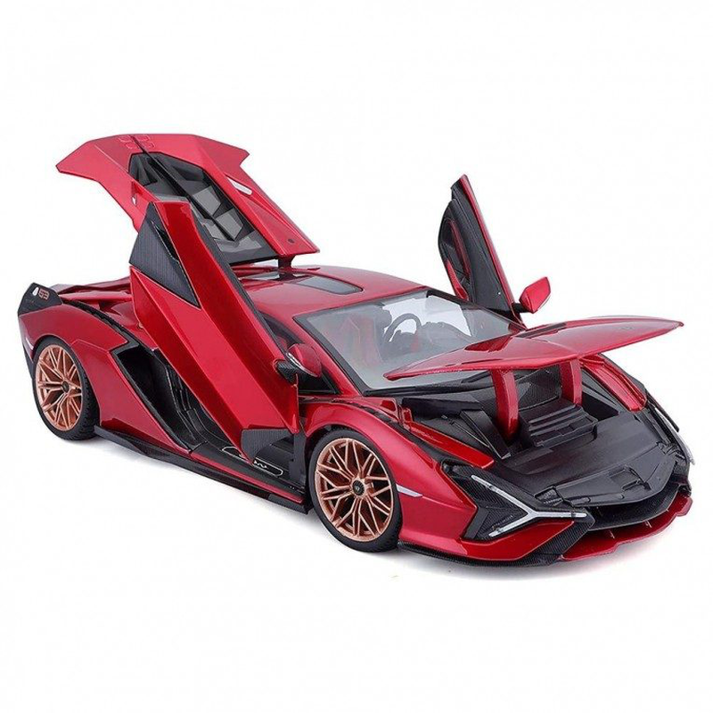 Bburago lamborghini sian fkp 37 1:18 red, , medium-null