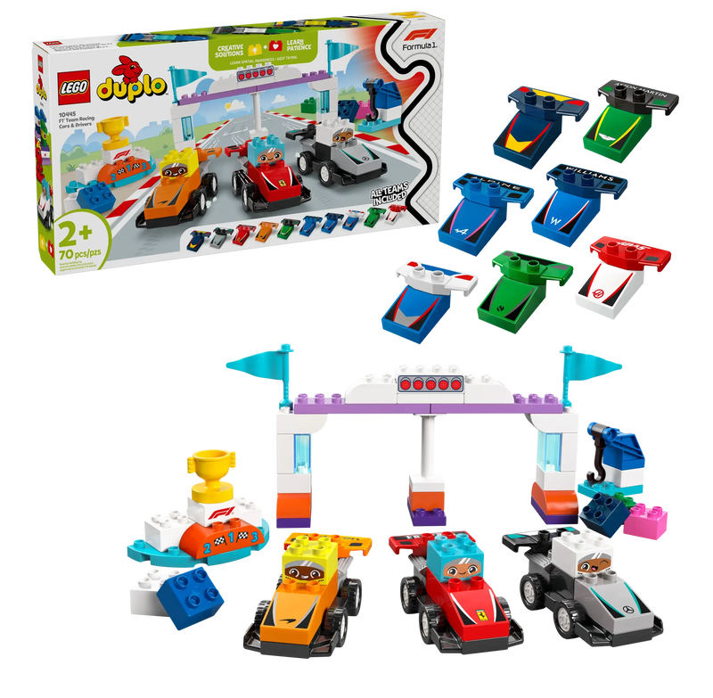 Product image: Lego duplo 10445 f1 team race cars & drivers, , medium-null