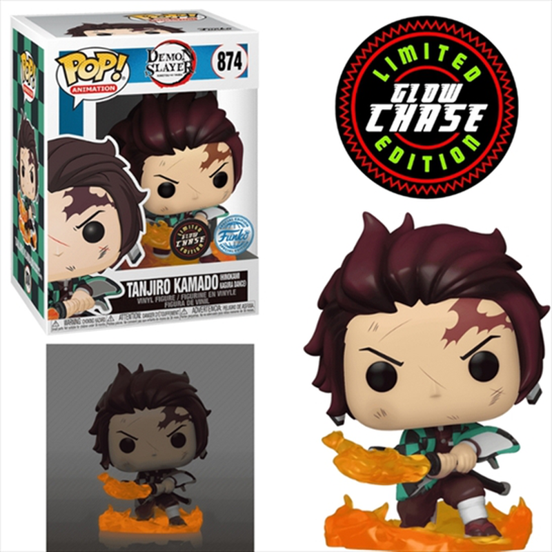 Funko pop! Animation demon slayer tanjiro kamado #874 hinokami kagura dance chase limited edition, , medium-null