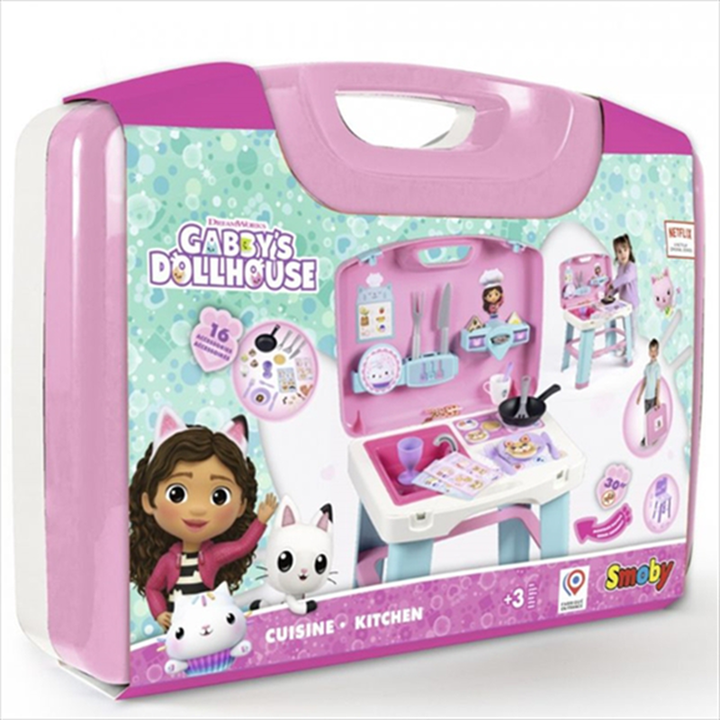 Smoby gabbys dollhouse kitchen 7600311908, , medium-null