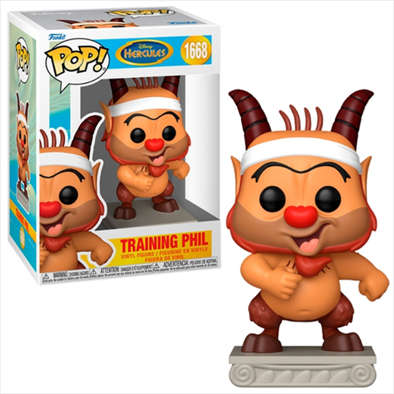 Funko pop! Disney: hercules - training phil #1668 vinyl figure, , medium-null