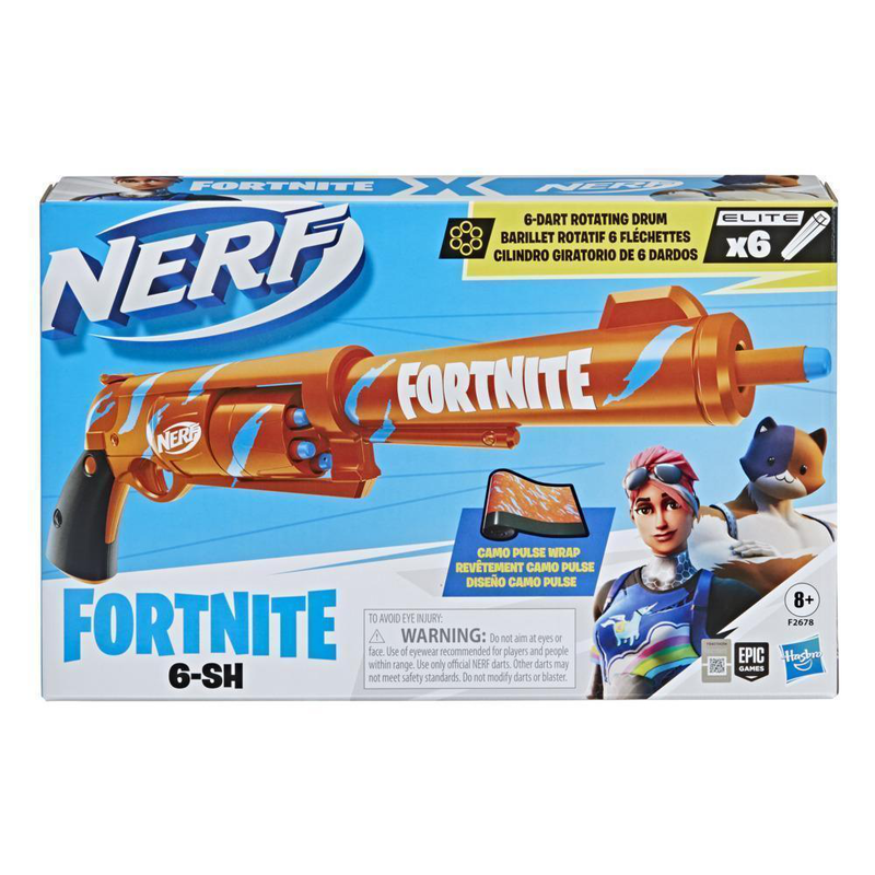Product image: Nerf fortnite 6-sh blaster with 6 elite darts, , medium-null