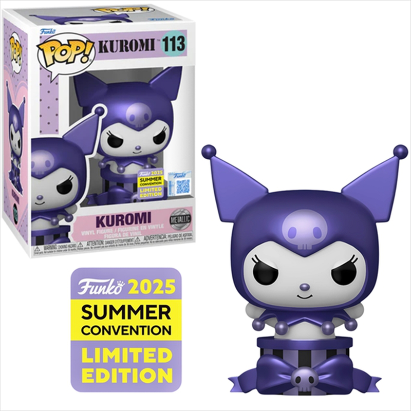 Product image: Funko pop! Sanrio: hello kitty - kuromi gift metallic sdcc 2025 convention special edition #113 viny, , medium-null