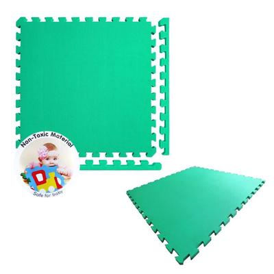 Παιδικό παζλ χαλάκι δαπέδου 100x100x2cm πράσινο, Green, medium