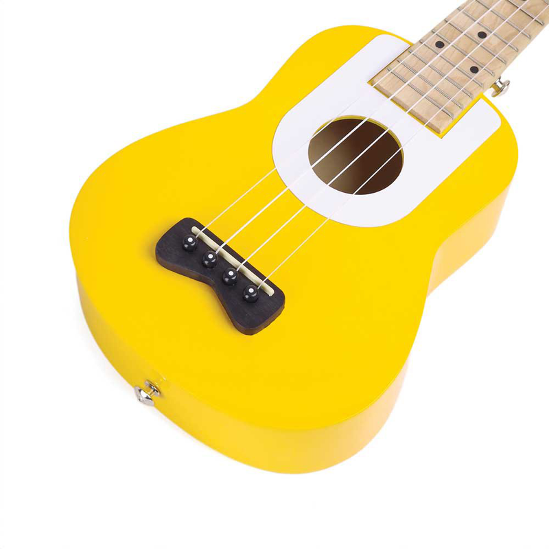 Wooden yellow ukalele 54cm, , medium-null