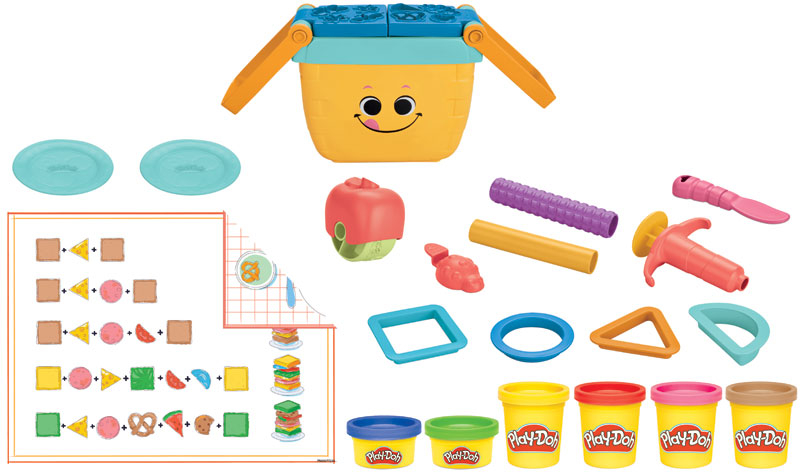 Play-doh dough picnic shapes starter set f6916 3y+, , medium image number null