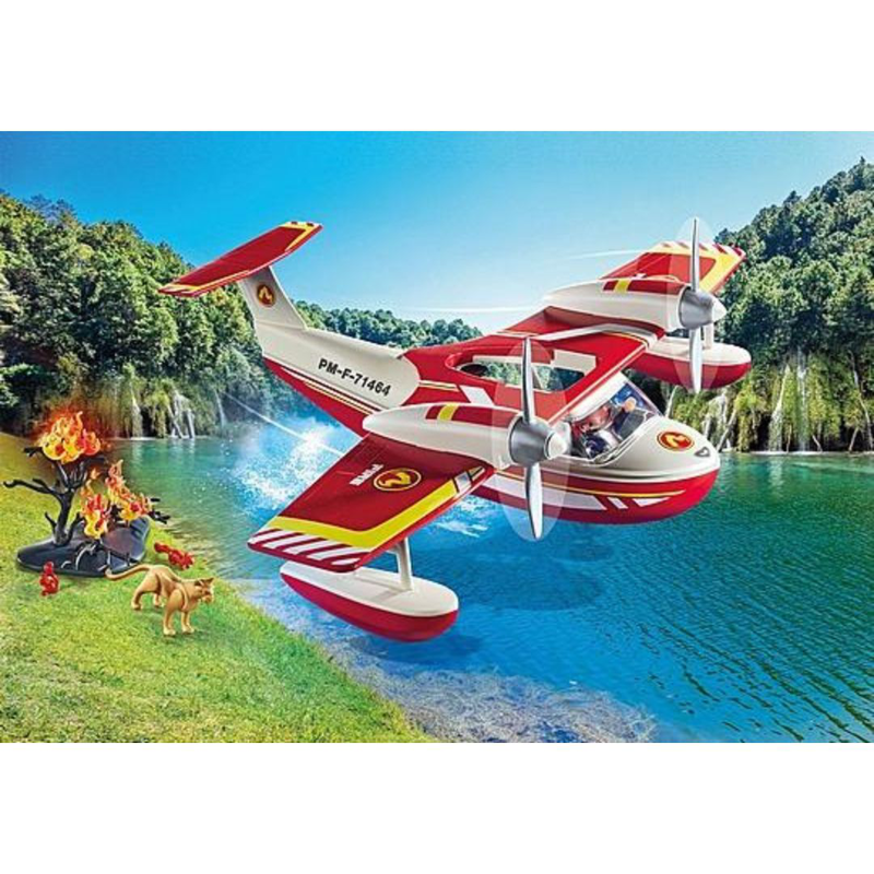 Playmobil 71463 action heroes - firefighting plane with extinguishing function, , medium-null