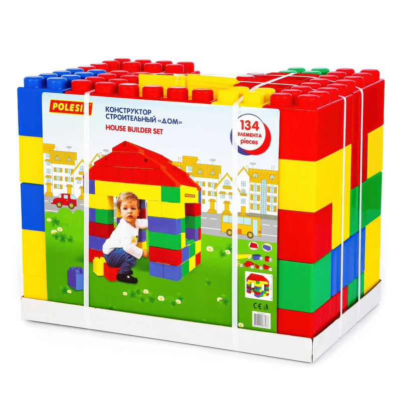 Polesie house building blocks set 134 pcs, , medium-null