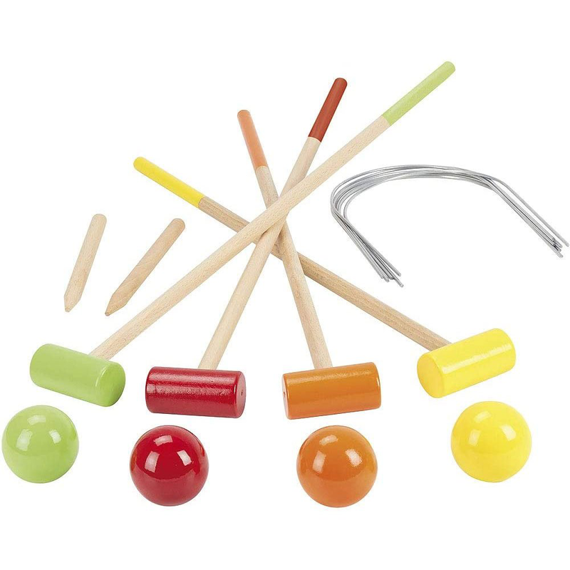 Jeu de croquet en bois - 4 joueurs, , medium image number null
