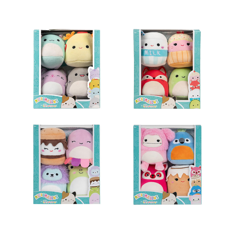Micromallows squishmallows set of 4 6cm, , medium-null