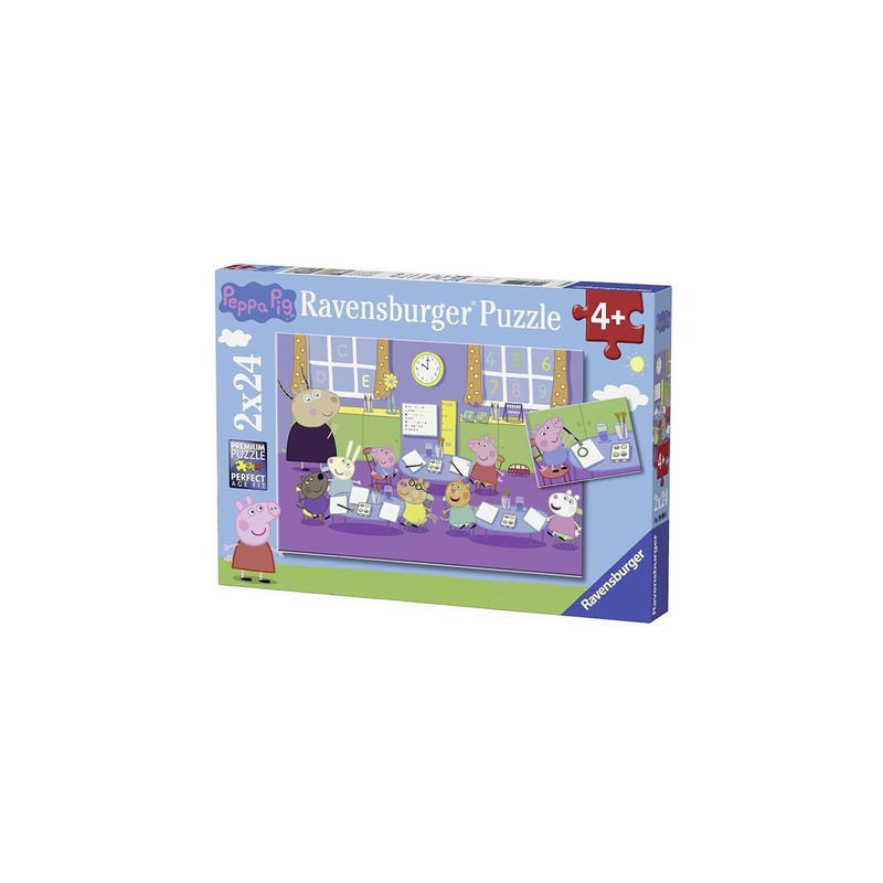 Ravensburger &pi;&alpha;&zeta;&lambda; 2x24&tau;&epsilon;&mu;. Peppa &tau;&omicron; &gamma;&omicron;&upsilon;&rho;&omicron;&upsilon;&nu;ά&kappa;&iota; 09099, , medium-null