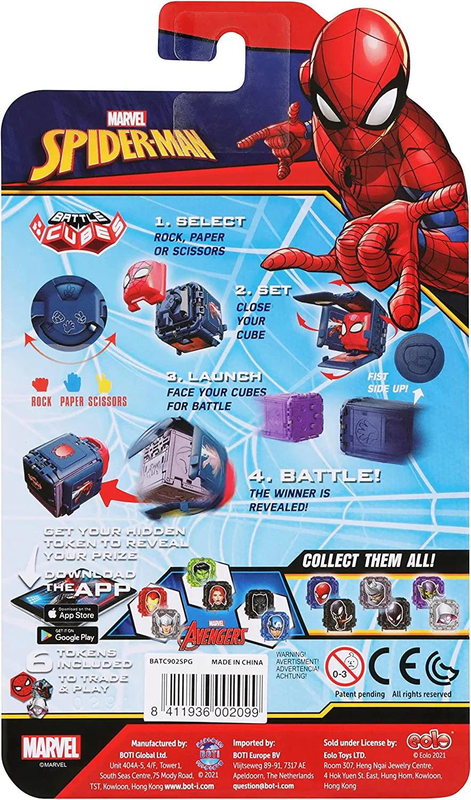 Marvel battle cube 2-pack spiderman - assorted, , medium-null