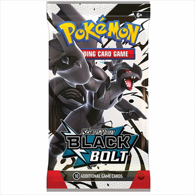 Pkm pokemon - sv10.5 black bolt booster pack - 10 cards, , medium