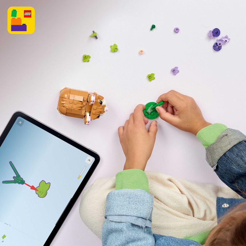 Lego creator 3-in-1 cute hamster with a flower, , medium-null