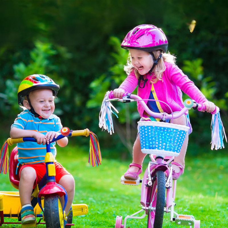 Παιδικό ποδήλατο με βοηθητικές ρόδες 14″ σε ροζ χρώμα, 3-5 ετών, , medium-null