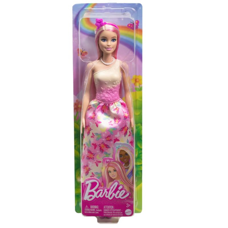 Barbie royal doll with pink hair  hrr08, , medium-null