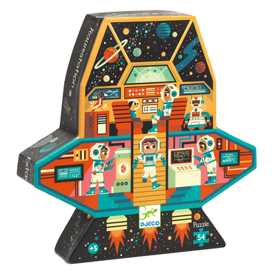 Djeco toys and games puzzles - silhouette puzzles space station, , medium