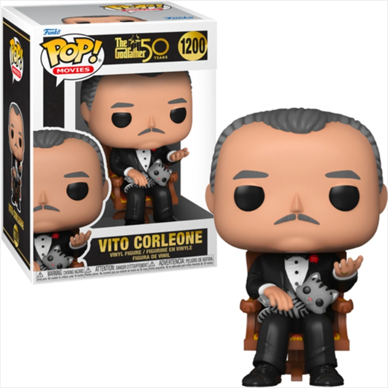 Funko pop! Movies: the godfather 50th - vito corleone #1200 vinyl figure, , medium image number null