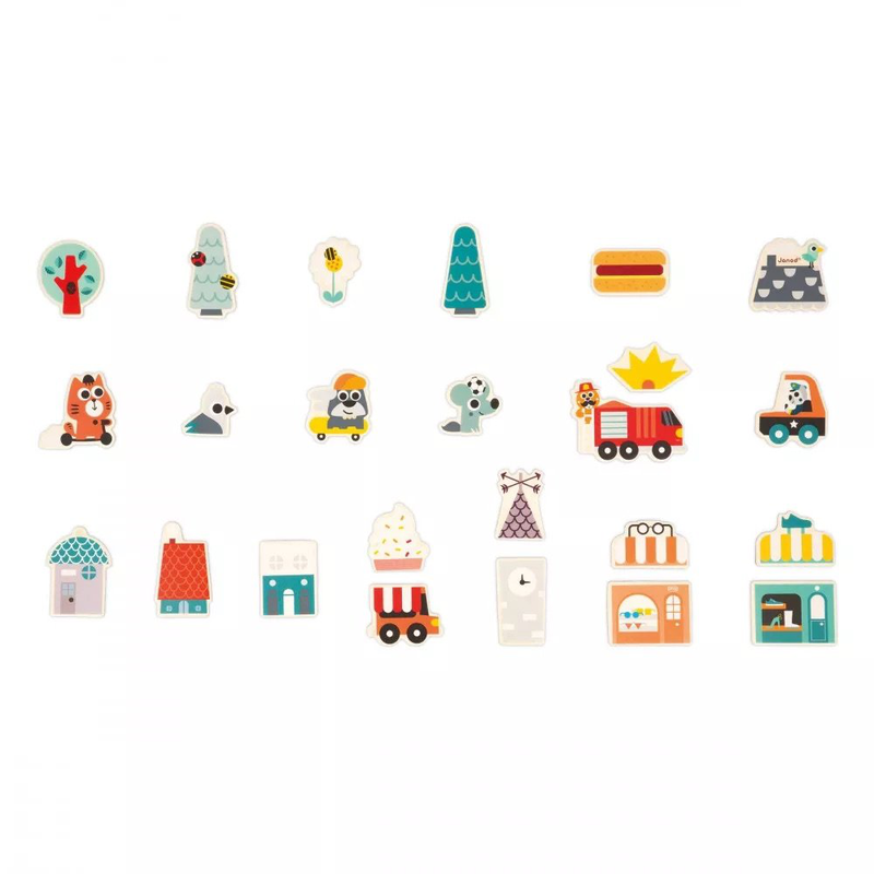 Product image: Magnets city 24 pieces, , medium-null