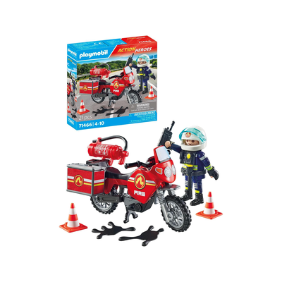 Playmobil fire motorcycle, , medium