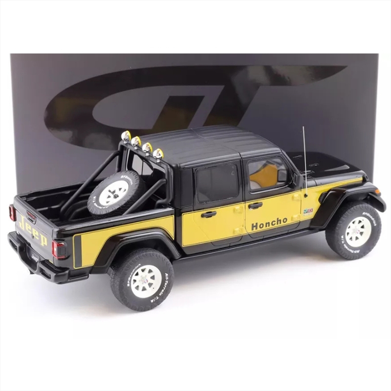 Product image: Gt spirit 1/18 2020 jeep gladiator honcho *resin series*, black/yellow-null