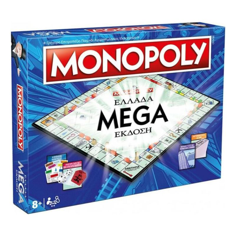 Winning moves monopoly: greece mega edition greek edition wm03425-grk-6, , medium-null