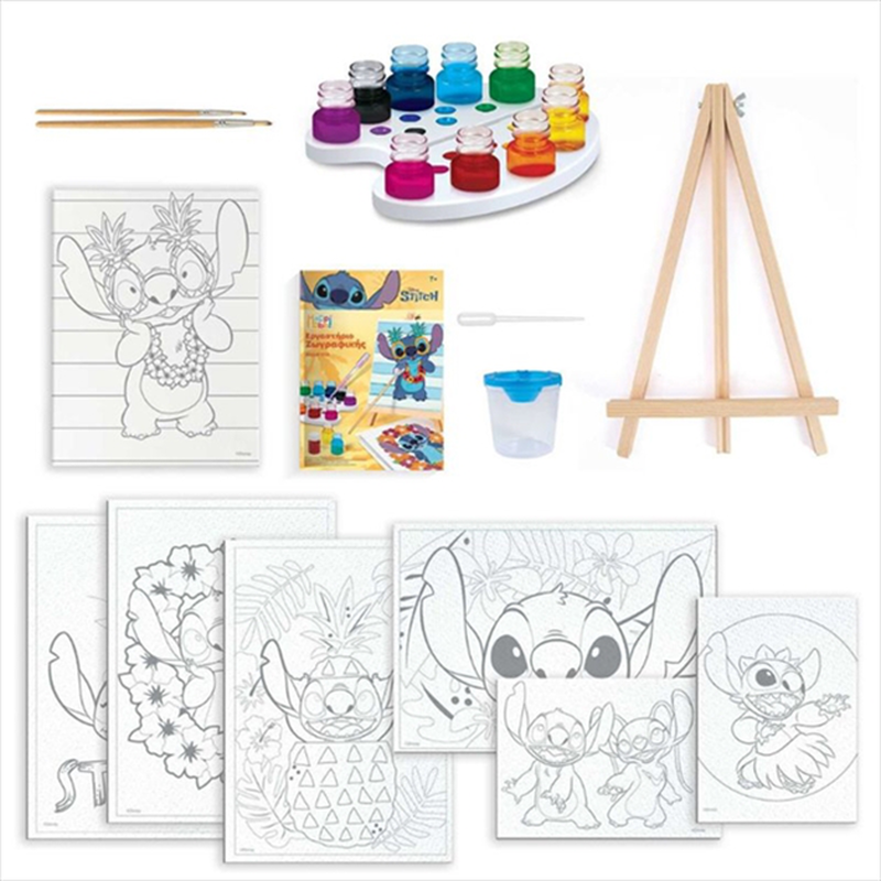 Happihobbi disney stitch painting workshop watercolor paints, , medium-null