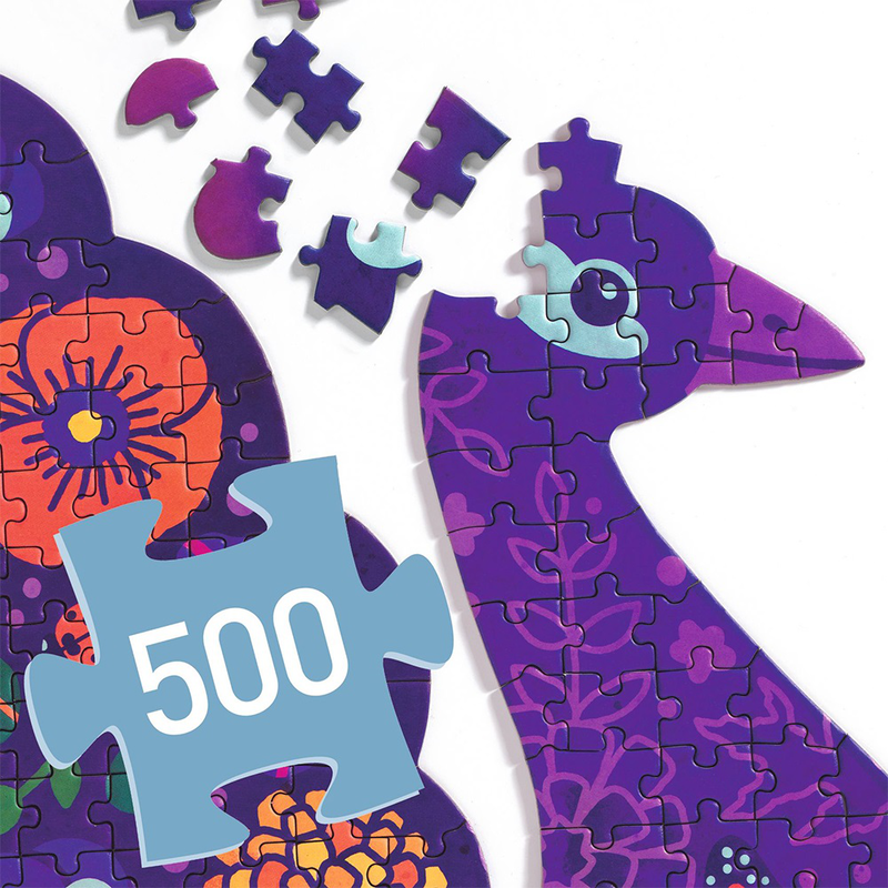 Product image: Djeco toys and games puzzles - puzzart peacock, , medium-null