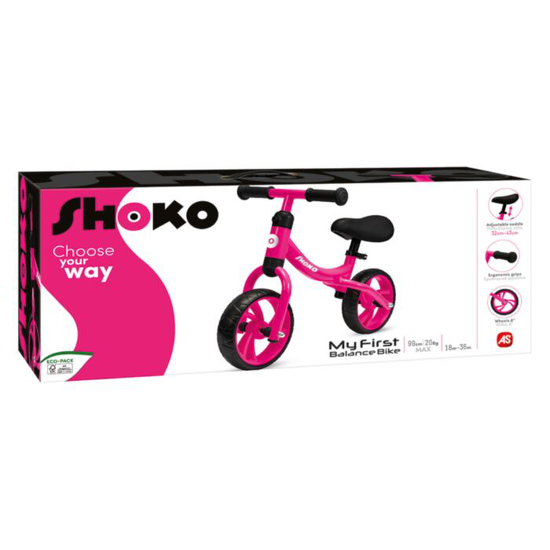 As shoko balance bike fuchsia 18-36m+, , medium image number null