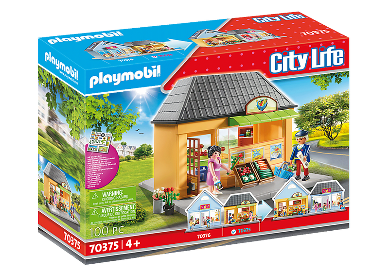Playmobil 70375 city life my little town my supermarket, , medium image number null
