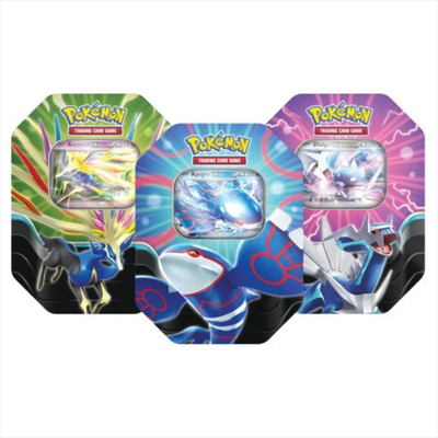 Pkm pokemon - azure legends tin - 4 booster packs - 1 promo, , medium