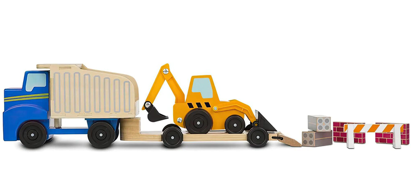 Melissa & doug 12757 classic dump truck & loader, , medium-null